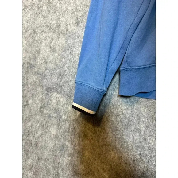 Brooks Brothers Blue Supima Cotton Quarter-Zip Pullover XL - Picture 3 of 5